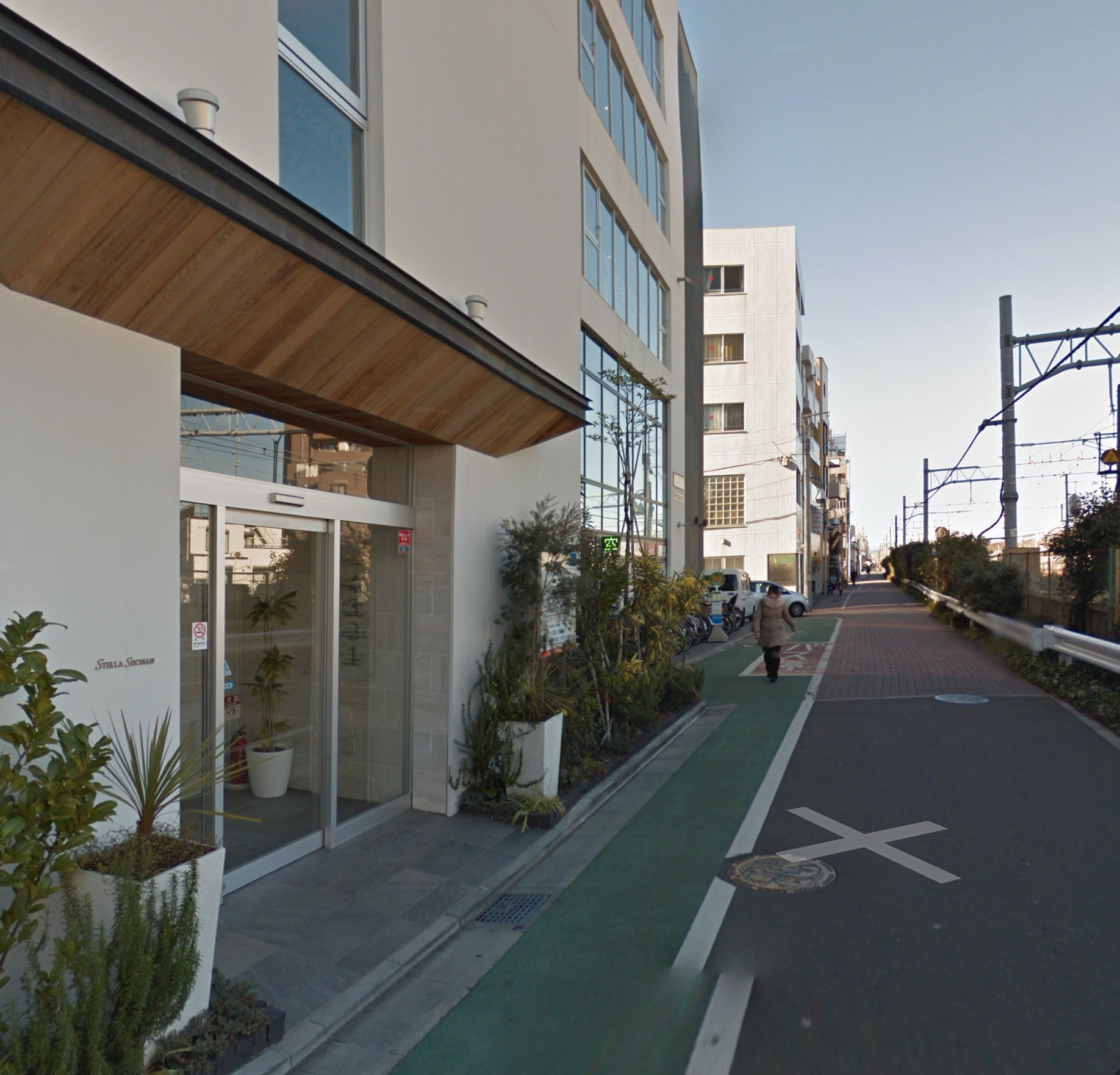 線路沿い道路